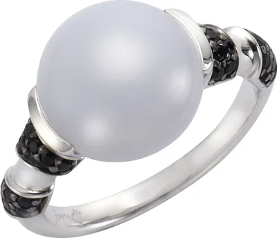 Produktbild von Jamelli Ring 925/- Sterling Silber weiß 056 (17,8) Calcedon hellblau 273271080J