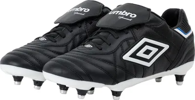 Produktbild von Umbro - Herren Fußball-Stiefel "Speciali Eternal Team Sg", Leder UO2414 (42,5 EU) (Schwarz/Weiß/Königsblau)
