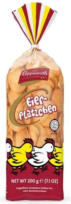 Zdjęcie produktu dla Ciasteczka jajeczne Coppenrath z lekkiego i puszystego ciasta jajecznego 200g