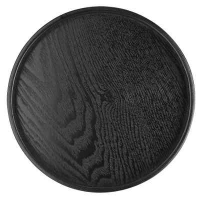 Immagine prodotto di Theeblad rotondo - Vassoio in legno - Antiscivolo - 30 cm - Resistente allo sporco - Moderno ed elegante