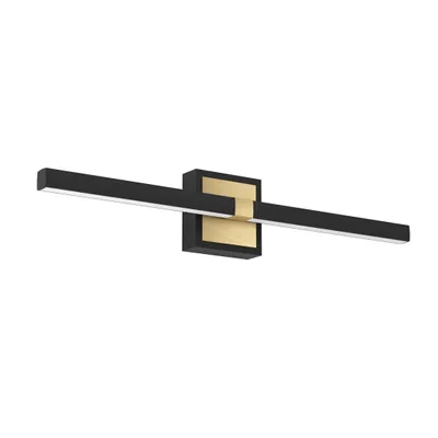 Image de Applique LED Eglo PEGUERA 11 W 1165 lm 3000 K noir/laiton brossé