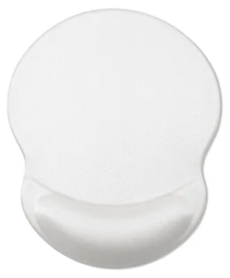 Produktbild von Ergonomisches Mauspad mit Gel-Handgelenkstütze und rutschfester PolyurethanBasis, 22,1 x 18,3 cm, Weiß