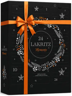 Immagine prodotto di BOXILAND® calendario avvento liquirizia 2026, dolce & salato, salmiak, Immagine generata dall'IA
