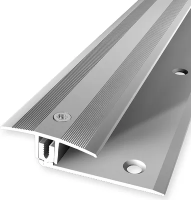 Produktbild von PROVISTON | Ausgleichsprofil flexibel | Parkettprofil | Breite: 37 mm | Höhenausgleich: 7 - 17 mm | Länge: 900 mm | Aluminiumprofil | Silber | 1 Stück