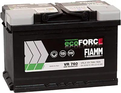 Immagine prodotto di Batteria auto FIAMM ecoFORCE AGM VR760 Start&Stop 12V 70Ah 760A