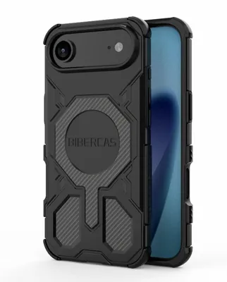 Immagine prodotto di Per Apple iPhone 17 Air BIBERCAS Custodia antiurto MagSafe in vero colore Nero