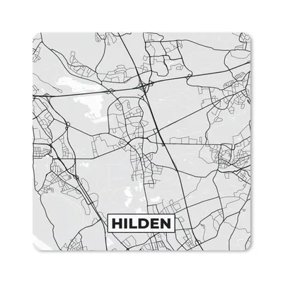 Produktbild von MuchoWow® Mauspad Mousepad Stadtplan - Hilden - Karte - Deutschland 20x20 cm - Mousepads - Maus Mat - Pad - Mausunterlage - Desk Mat - Bureauartikeln
