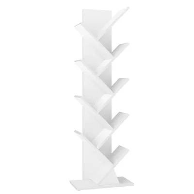 Produktbild von VASAGLE Standregal in Baumform, Bücherregal, 20 x 38 x 115,2 cm, weiß