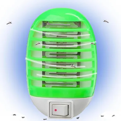Image de Lampe anti-moustiques électrique - Répulsif pour moustiques - Élimine les insectes - Fonctionnement silencieux - 1 pièce - Vert