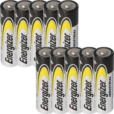 Produktbild von Energizer Industrial Mignon, AA, LR6, MN1500, Alkaline Batterie 1,5V in praktischer 10er Packung