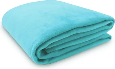 Produktbild von Kuscheldecke mit Einfassband, 150x200 cm, türkis (blau)