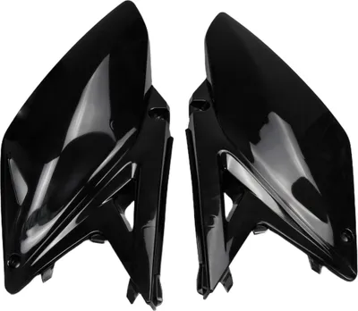 Image de Carénage latéral UFO PLAST, en deux parties, pour Suzuki RM-Z 250 cm³, années 2010 à 2018, couleur : noir