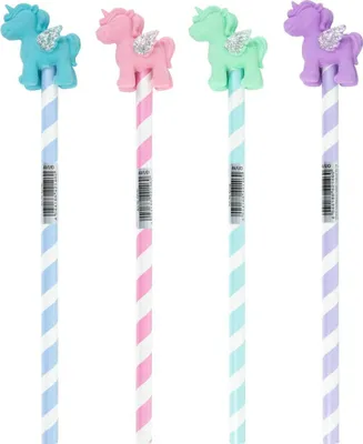 Produktbild von Bleistift mit Radiergummi Einhorn ROSA Schaftbedruckung 1 Stück