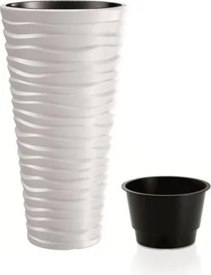 Obrázek produktu pro Květináč Prosperplast SAND SLIM bílý 34,9 cm