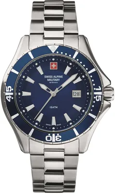Obrázok produktu pre Švajčiarske hodinky Alpine Military pánske analógové quartz 7040.1135SAM z nehrdzavejúcej ocele