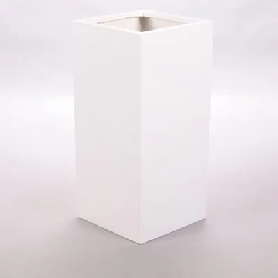Produktbild von Elegant Einrichten | Pflanzkübel | Fiberglas | säule | 30x30x68cm | perlmutt weiß.