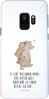 Produktbild von Mr. & Mrs. Panda Samsung Galaxy S9 Handyhülle Papa Bär - Weiß - Geschenk, Vater, Handycover, Cover, Muttertag, Vatertag, Hülle, Handy Schutzhülle