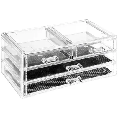 Obrázok produktu pre 5five Simply Smart šperkovnica Selena so 4 zásuvkami, na uloženie šperkov, plast, 23,8 x 15,3 x 10,8 cm, 155918