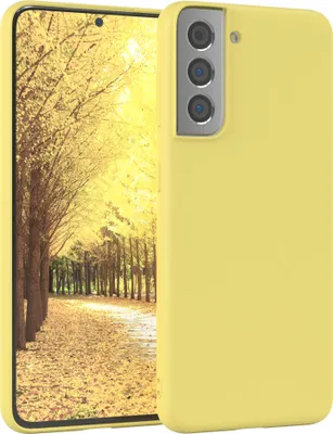Produktbild von EAZY CASE - TPU Hülle für Samsung Galaxy S21 5G, TPU Case stoßfeste Handyhülle, weiches Cover mit Kameraschutz, Silikonhülle in Gelb