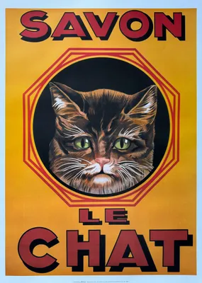 Obrázek produktu pro Mýdlo Le Chat – plakát 50 x 70 cm
