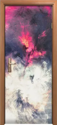 Produktbild von Türposter 80x200 cm Türaufkleber Türtapete Türfolie Klebefolie Abstrakte Malerei Künstlerisch