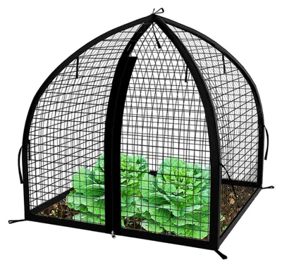 Produktbild von Pflanzenschutzkäfig zum Schutz von Pflanzen - Gartenpflanzenschutz für Blumenbeete, Gemüse, Terrassen und Haustiere