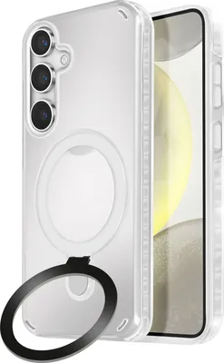 Immagine prodotto di Avizar, custodia MagSafe per Samsung Galaxy S24 / S25 antiurto con supporto pieghevole, bianco