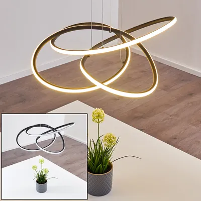 Produktbild von Bratto »Bratto« moderne Hängelampe aus Metall/Kunststoff in Schwarz/Weiß