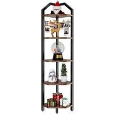 Produktbild von Famanu Eckbuchenschrank - 5-lagig - Platzsparend - Industrie-Design