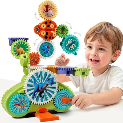 Produktbild von Zahnradspielzeug für 3-5 Jahre, STEM Spielzeug, Lernspielzeug, für Zuhause