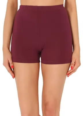 Image de Short pour femme Merry Style, cuissard de cyclisme, sous-vêtement, short court, boxer en viscose MS10-391 (bordeaux, S)