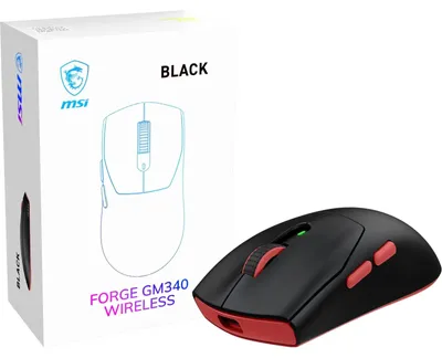 Productafbeelding van Forge 340 Wireless, zwarte, draadloze gamingmuis, oplaadbaar