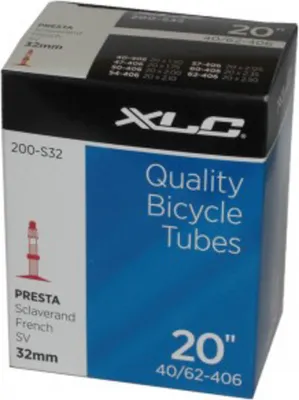 Produktbild von XLC 20' Schlauch, 20x1.5/2.5' (40/62-406), SV 32 mm, schwarz
