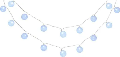 Obrázek produktu pro MagicHome Bavlnaball Chain, bílý, 16x LED studená bílá, IP20, jedno světlo, osvětlení, L-3 m