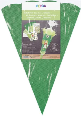 Produktbild von HEYDA 204870043 Schultüten-Bastel-Set Fußball 69 cm grün