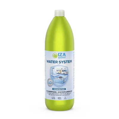 Produktbild von IZAEFFECT Green Line 6 WATER SYSTEM 900 ml – Wassertankreiniger mit Aktivsauerstoff für Wohnmobil, Caravan und Kanister