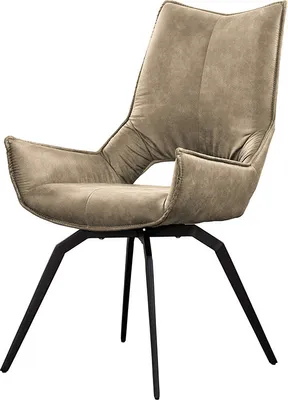 Produktbild von KAWOLA Esszimmerstuhl SIVO Drehstuhl Stoff beige