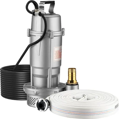 Zdjęcie produktu dla Pompa do czystej i brudnej wody, 370W, wydajność 1500 l/h, pompa zanurzeniowa, w zestawie 20 metrów węża, pompa do montażu
