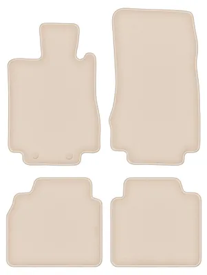 Produktbild von DURBAN Beige Velours-Fußmatten-Set für Mercedes S W220 Lang (1998-2005)
