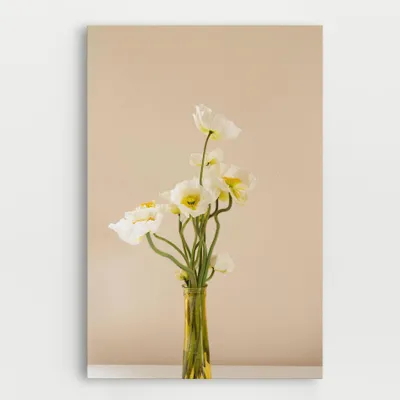 Produktbild von ARTHUB® Leinwandbild 80x120 cm, Pretty Vase | Wohnzimmerdekoration, Hängende Bilder, Wanddekoration, Heimdekoration, Blumen, Blumen in der Vase
