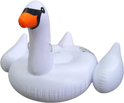 Produktbild von Best Sporting aufblasbares XXL Schwimmtier Schwan - weiß