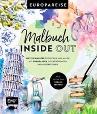 Produktbild von Malbuch Inside Out: Watercolor Europareise