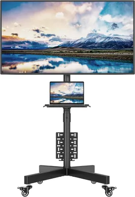 Productafbeelding van Mobiele tv - Wagen - Trolley - Tv - Standaard - Standaard - Televisietafel met houder - Voor lcd - Led - Plasma tv - 23-60 max. VESA 400 x 400 mm