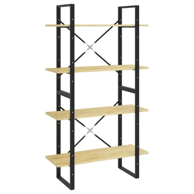 Obrázok produktu pre vidaXL Regál na knihy 4 priehradky 80x30x140 cm masívne borovicové drevo