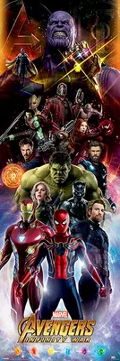 Produktbild von Pyramid Avengers Infinity War Characters Poster 53x158cm.