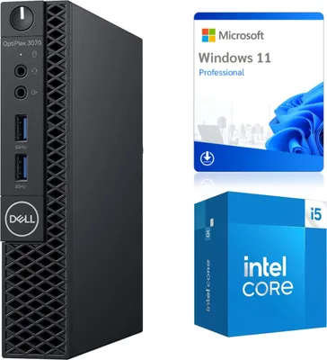 Produktbild von PC Computer Dell OptiPlex 3070 Micro | Intel i5-9500T | 16 GB DDR4 | 1TB SSD | Win11 | Grade A