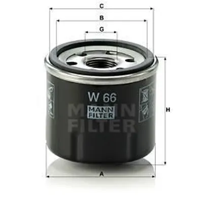 Obrázek produktu pro Automobilový olejový filtr W66