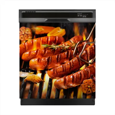 Produktbild von Aufkleber sticker 60x60 cm Dekorative folie Spülmaschine - Gegrillte Wurst