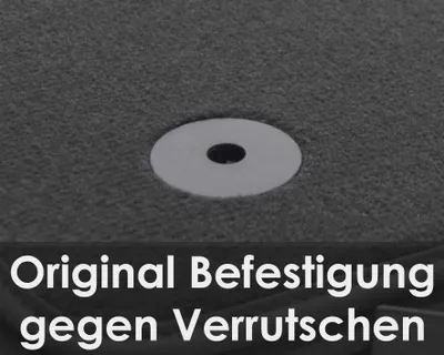 Produktbild von Fußmatten für VW Taigo (alle) passend Velours Premium Matten Automatten, 4-teilig, Schwarz, Passgenau