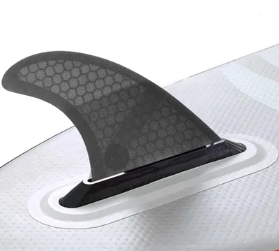 Obrázok produktu pre 3 ks/sada: Fíny z sklenenej vlákna pre surfové dosky G3/G5, vhodné na surfovanie a stand-up paddleboarding, typ "thruster" (čierne)